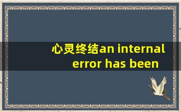 心灵终结an internal error has been